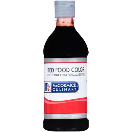 MCCORMICK McCormick Culinary Red Food Color 1 Pint Bottle, PK6 930650